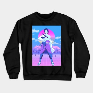 Sasuke vaporwave Crewneck Sweatshirt